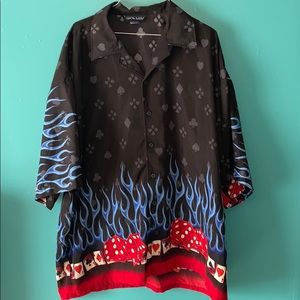 Fun gambling / Vegas shirt button down 4xl